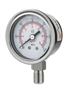 不锈钢压力表YN40BF 螺纹M10*1 1/8 1分 2分不锈钢耐震油压气压表