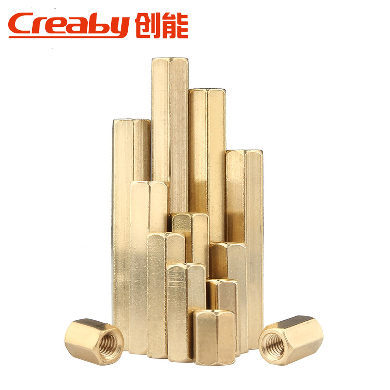铜柱M2.5双通六角铜柱隔离柱机箱主板线路板螺柱铜螺柱螺母柱M3