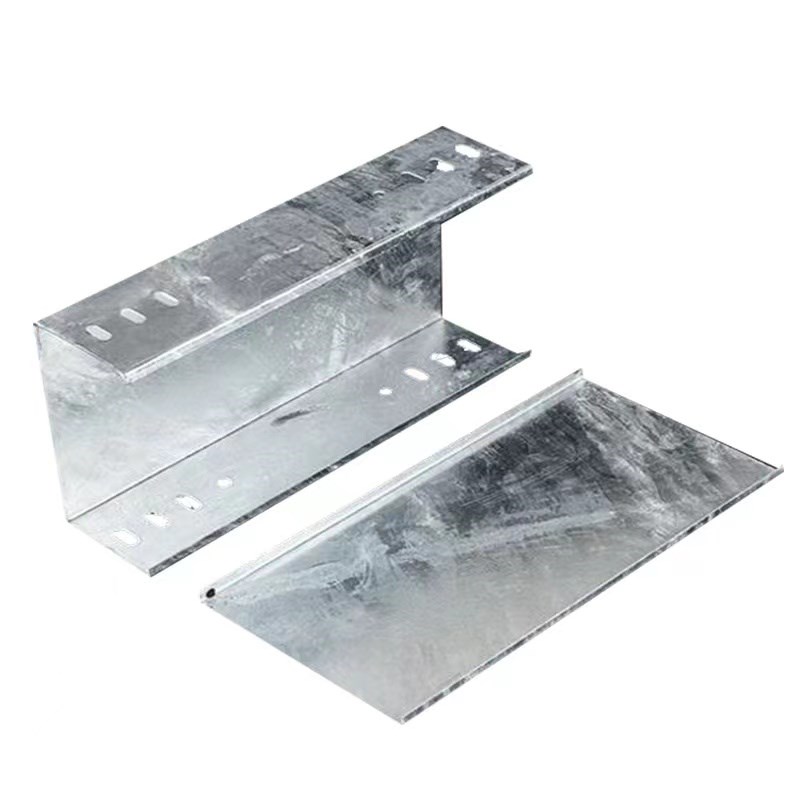 热浸锌桥架不锈钢铝合金电缆槽式桥架热浸锌大跨距线槽100*100