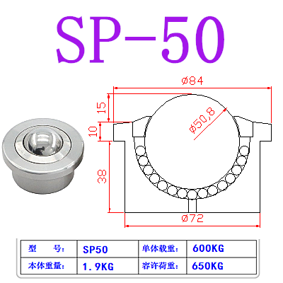压入式车削重型万向球SP8-15-22-25-30不锈钢牛眼轮万向滚珠QDB06