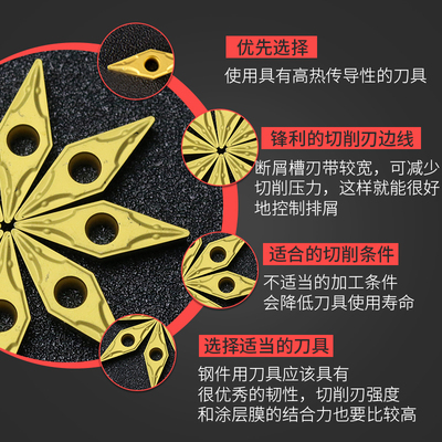 数控刀片VBMT11/16VCMT菱形内孔镗孔外圆车刀片刀头加硬耐磨刀粒