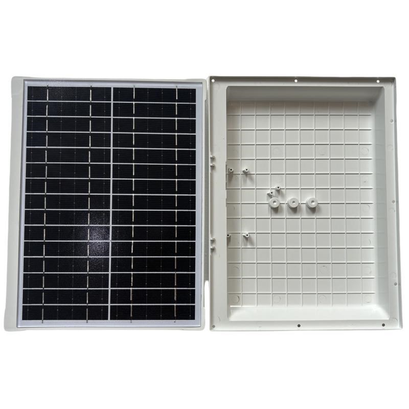 10W太阳能塑胶壳电源仓野外无人监控相机户外R物联产品防水电池盒