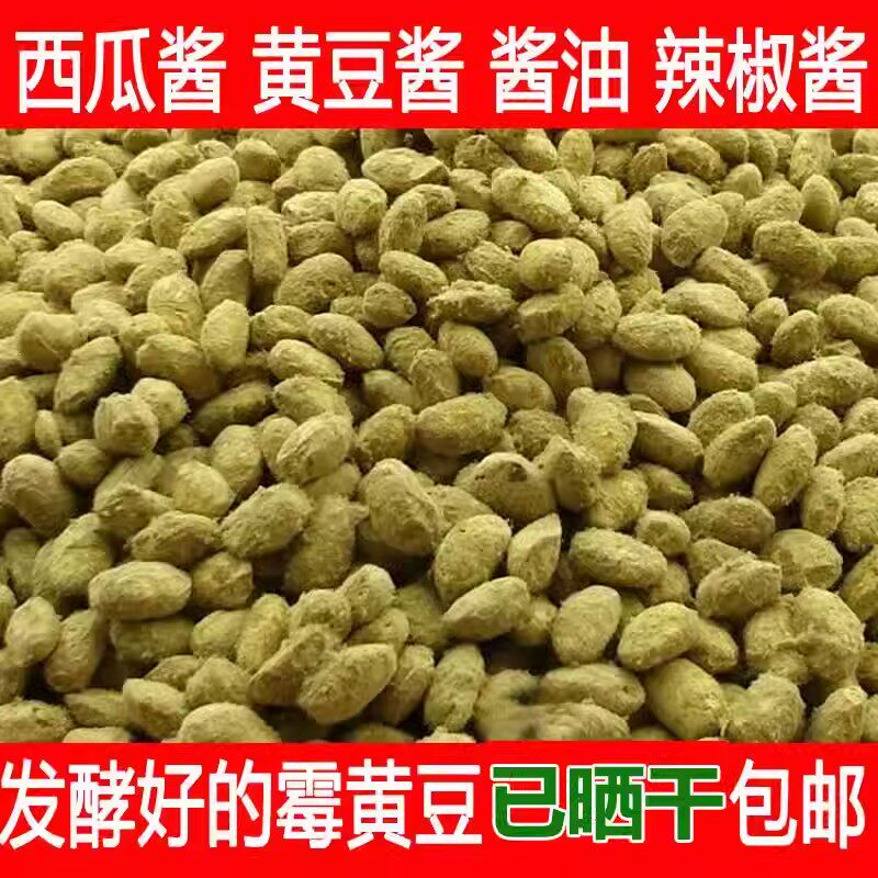 新品霉黄豆自然发酵捂豆子捂黄豆西瓜酱豆 包邮农家自制霉大豆