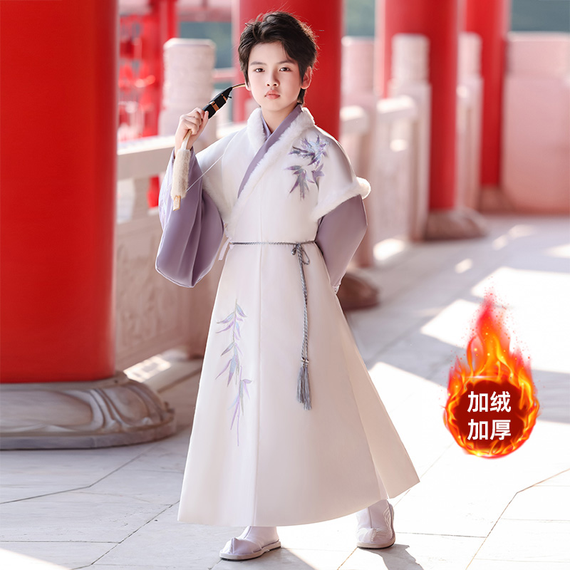 汉服男童拜年服冬季2025新款