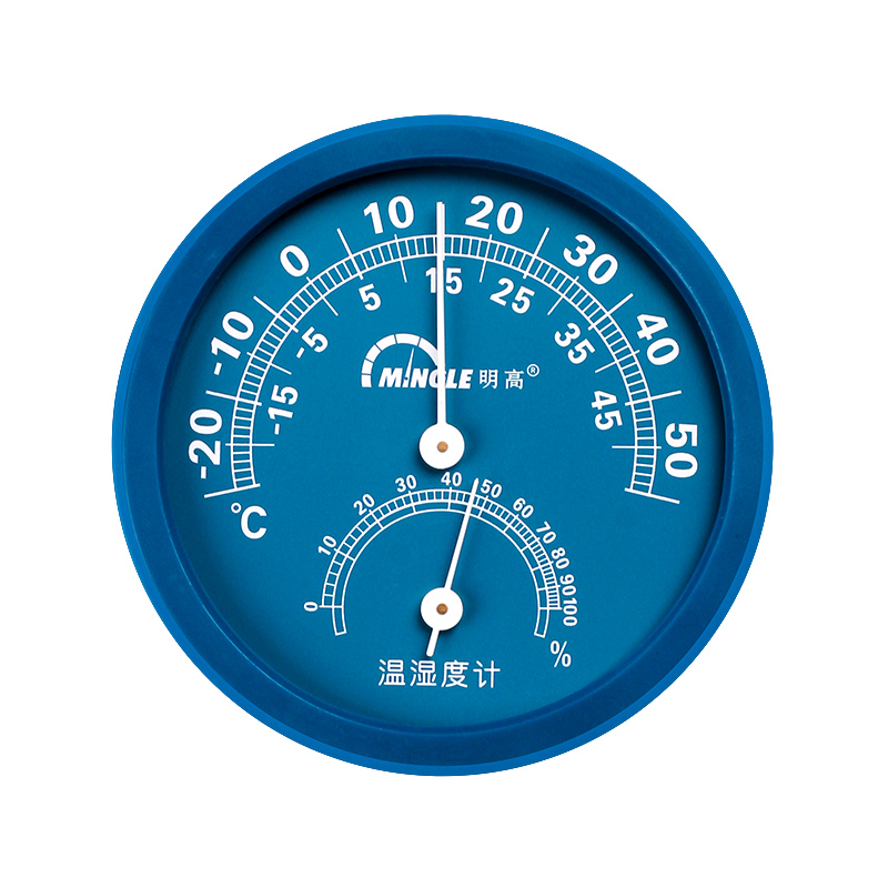 明高温湿度计75mm台式温湿度表 指针室内湿度计挂壁式温度表TH108