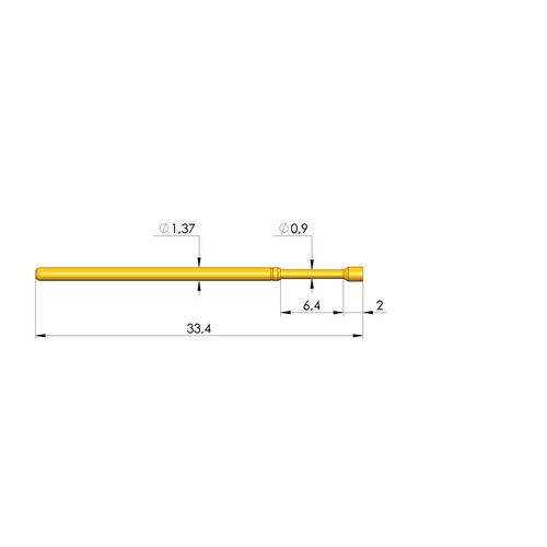 德国原装正品INGUN英钢探针GKS-100 303 150 A2000/A3000凹头测试