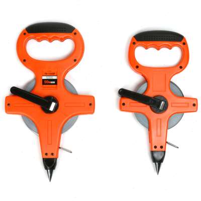 工程架式长钢卷尺/软尺布尺米尺钢卷尺皮尺30米50米尺摇卷尺/拉尺