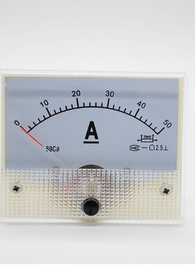 69C9指针式直流电流表1A直通50A/75mV1000A/75mV 80*64mm表头