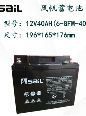 SaiL风帆12V100AH蓄电池6-GFM-38/12伏10A17A18A24A7A40A65Ah150A