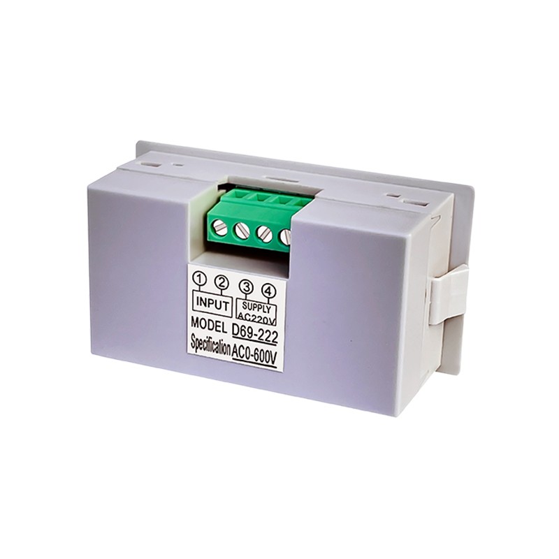 0-199.9v600v交流电压表液晶显示数显表头 独立电源抗干扰D69-222