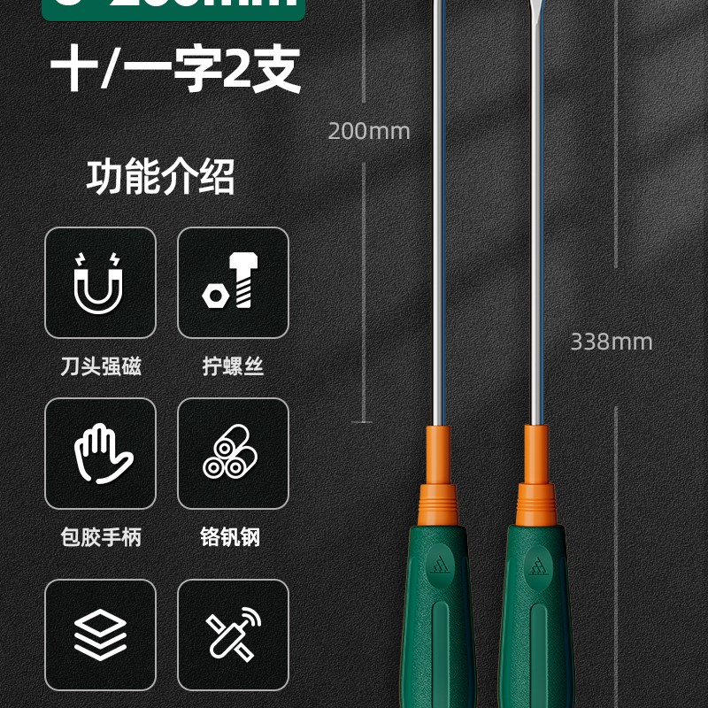 绿林螺丝刀十字一字梅花套装强磁高硬度大一字型强磁小型起子改锥图片