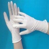 一次性手套丁晴粉红全麻耐油耐酸碱劳保家务厨房餐厅烧烤 厚款 包邮