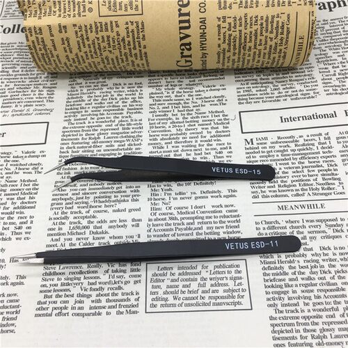 精密防静电镊子不锈钢细尖头弯头镊子套装燕窝挑毛维修工具镊子