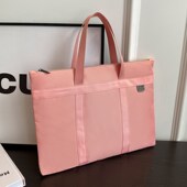 A4帆布手提拎收纳文件包袋公文男女士商务大容量会议定制印刷logo