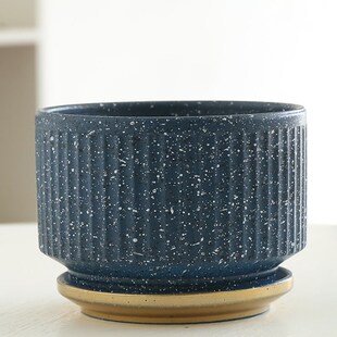 花盆陶瓷白色轻奢蝴蝶兰专用盆北欧简约桌面绿植室内盆栽兰花套盆