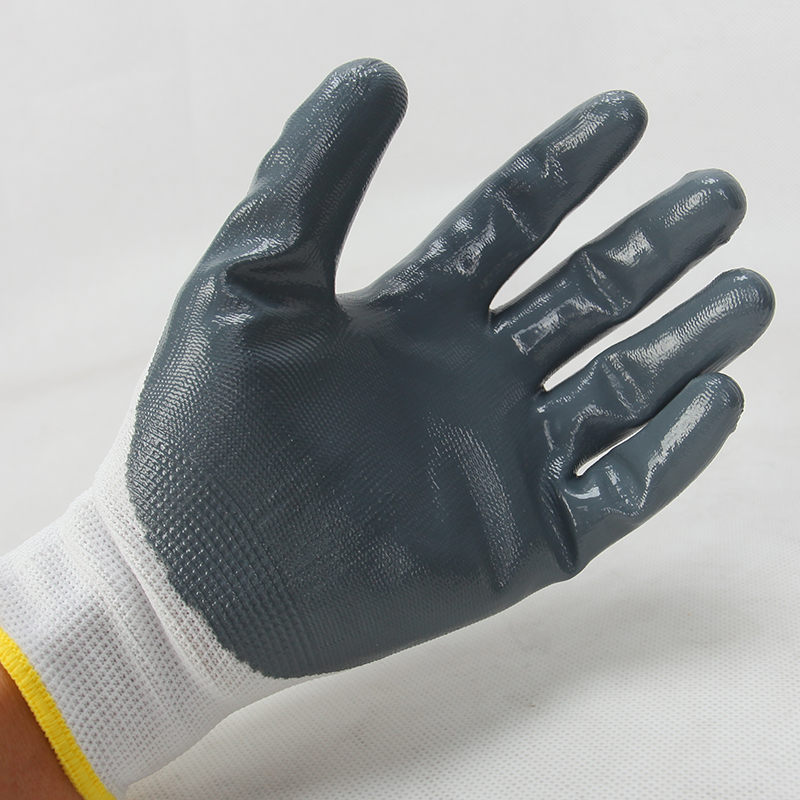 星宇N518劳保手套浸胶耐磨女士小号S码丁腈耐油工厂工作干活手套