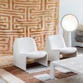 山丘椅单人沙发椅小户型复古网红阳台设计师休闲椅北欧包豪斯椅子