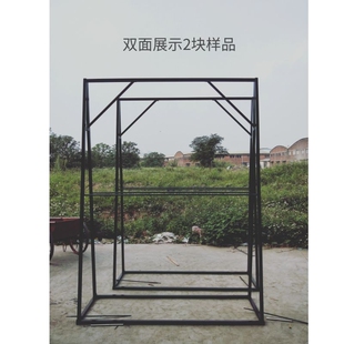 定制120*240瓷砖展架样品展示架 陶瓷大板展具可移动带轮子厂家直