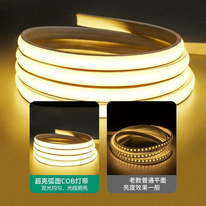 cob灯带LED超亮高压220v户外防水家用客厅吊顶自粘悬吊式天花板工,家装灯饰光源,室内LED灯带,淘宝优惠券,粉丝福利购,淘宝优惠卷