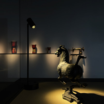 led无线可变焦小射灯玻璃柜台射灯临展展柜灯展示可充电款立杆灯