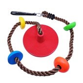 儿童秋千室内户外荡秋千室内爬绳大小圆盘秋千室外秋千绳攀爬器械