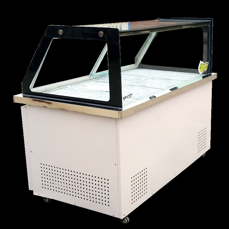 隆冬熟食展示柜直角凉菜鸭脖保鲜卤菜冷藏卤肉后开双温直冷商用柜