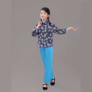 安塞腰鼓表演出服装放羊娃农民服装武工队小兵张嘎王小二话剧村姑