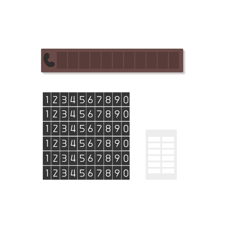 2024新款挪车电话牌临时停车号码卡汽车上简约免粘车载手机留号器