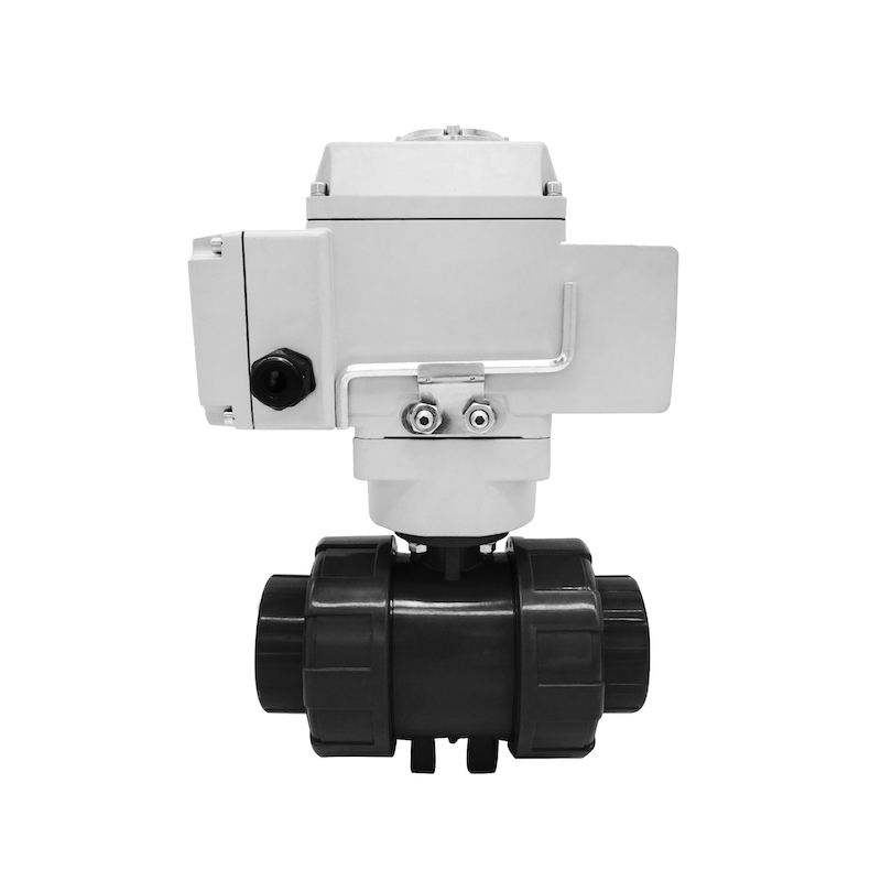 电动UPVC球阀Q941X-10S 耐酸碱腐蚀蝶阀 DN20 25 32 40 50 65