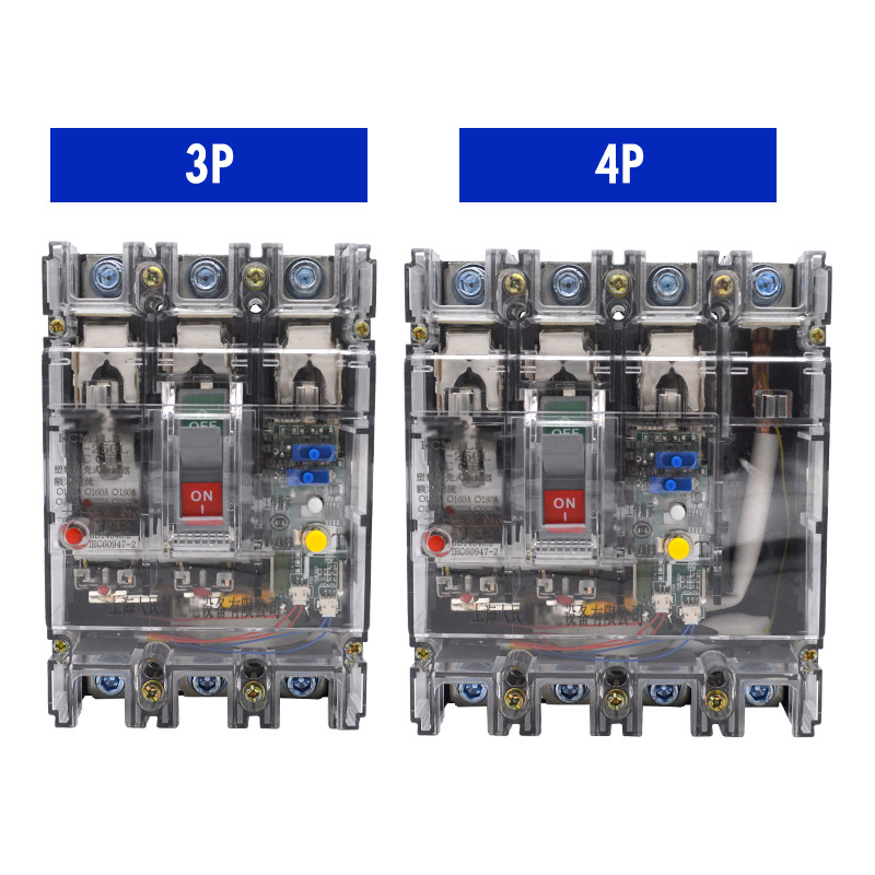 NM1LE RMM1三相四线380V塑壳漏电断路器透明100A225A250VA400A630