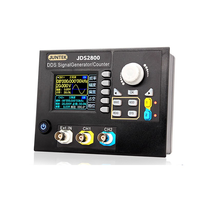 2024升级JDS2800-15MHz镶B嵌面板式函数信号发生器DDS双通道信号