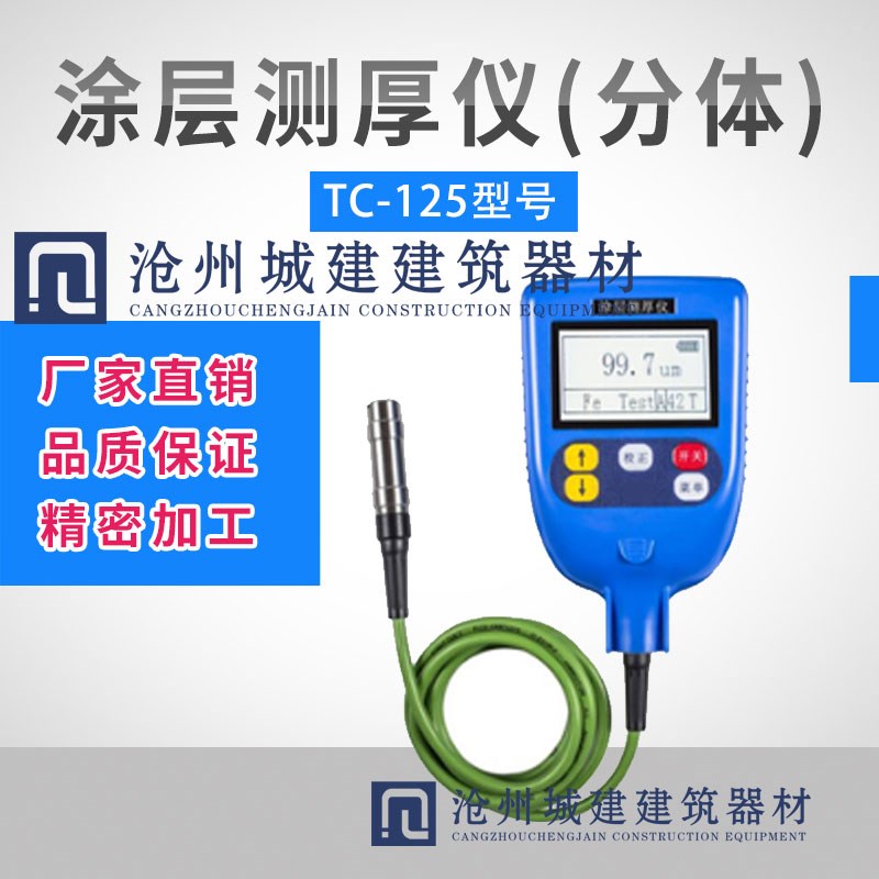 两用型涂层c测厚仪TC-125 镀层测厚仪 0~4000um 耐用红宝石探头
