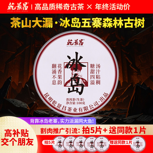 乾景昌2025年冰岛五寨古树生茶