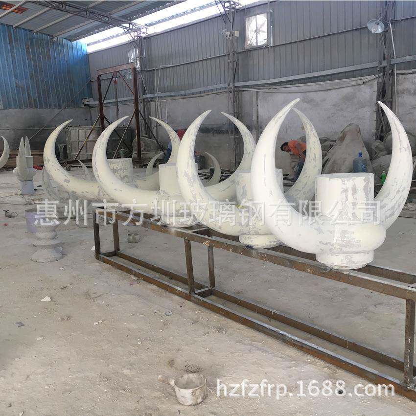 大型玻璃钢牛头造型动物雕塑摆件树脂景观文化艺术雕塑展示模型