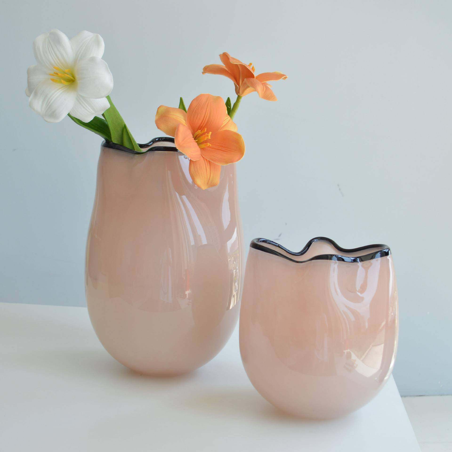 新中式创意家居手工温柔粉色花瓶褶皱口台面装饰摆件插花家居软装,金属材料及制品,金属加工件/五金加工件,淘宝优惠券,粉丝福利购,淘宝优惠卷