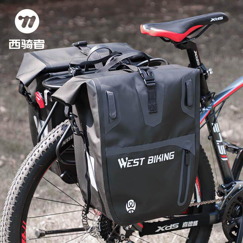 WESTBIKING防水驮包反光山地车单边货架驼包防雨自行车骑行装备