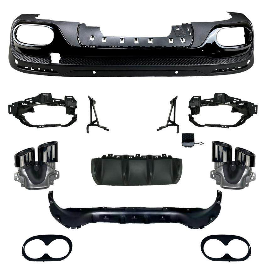 适用奔驰GLB180200GLBX247改GLB35GLB45AMG尾唇后唇尾喉改装