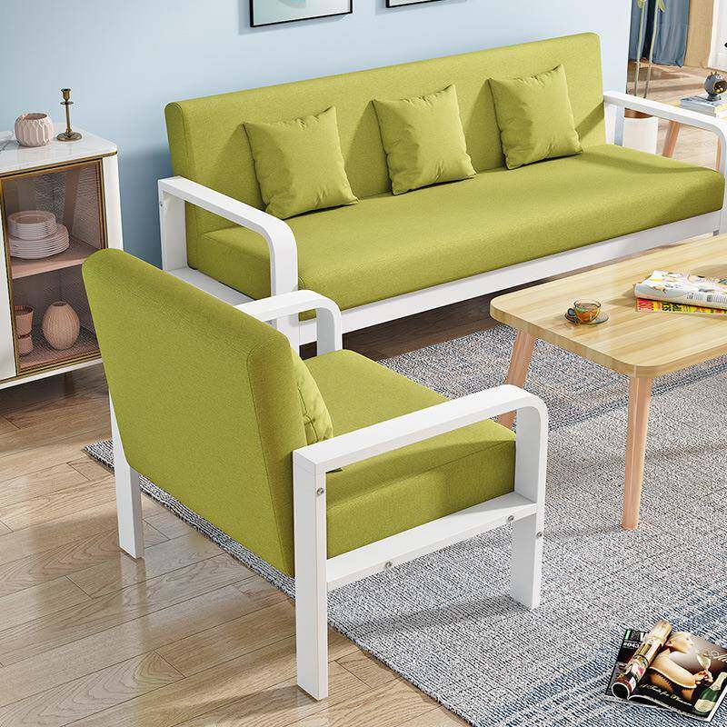 小户型出租房沙发位客厅现代海绵简约艺三茶几租房户型出租布沙发