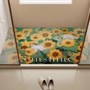 浴室淋浴房防滑垫洗澡全铺镂空隔水丝圈地垫卫生间专用地毯可裁剪