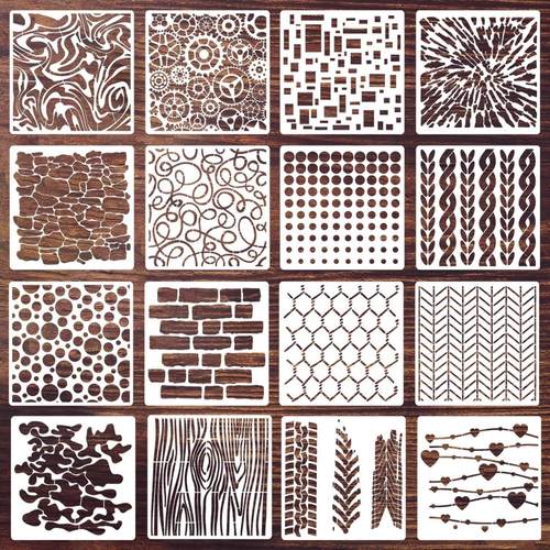 创意图案绘画模板 儿童创意插画教学道具 可重复用独特图案模具