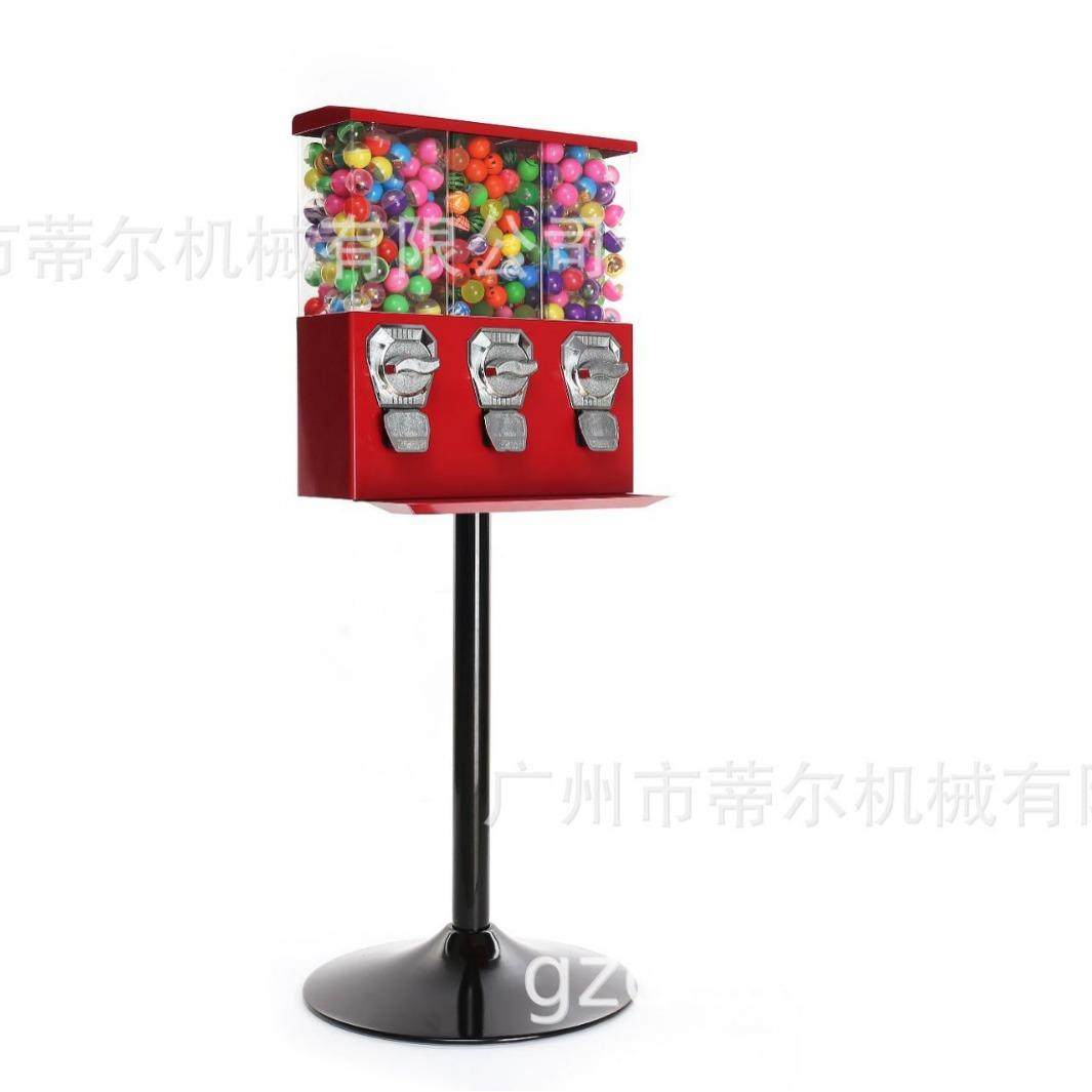 外贸流行款 户外室内 玩具售卖机 儿童扭蛋机 糖果机 三头机