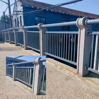 宁波铸造石护栏户外景观柱锌钢复合栏杆桥梁河道防撞防护栏围栏