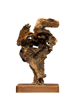 实木根雕随形摆件新中式禅意家居书柜茶室玄关酒店别墅客厅装饰品