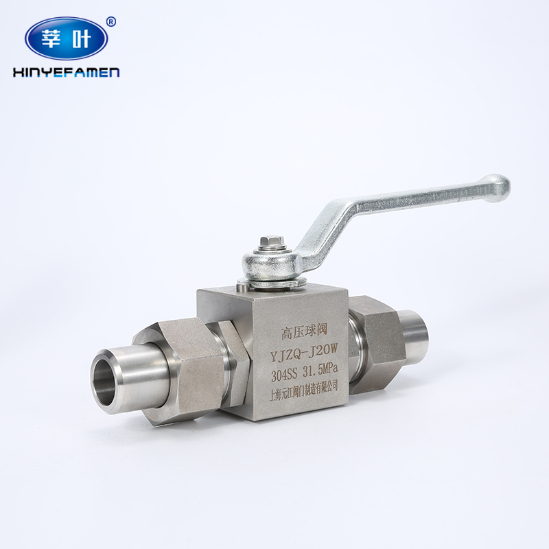 304不锈钢外螺纹带焊接管高压球阀YJZQ-J10W J15W J20W J25W H40W