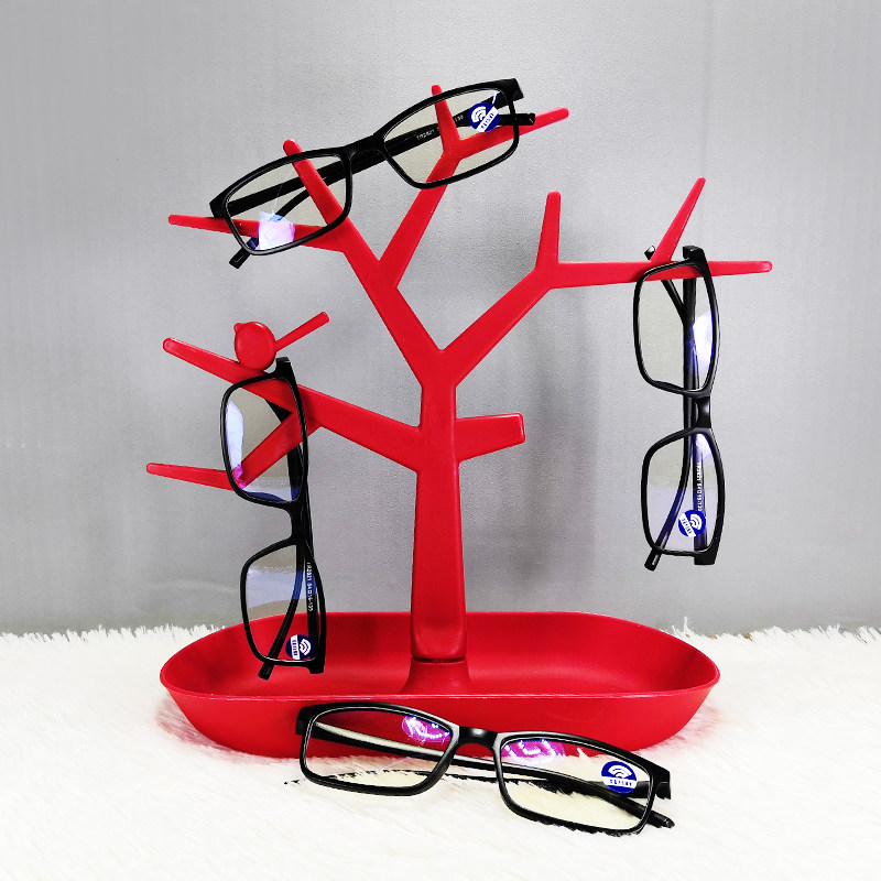 创意可爱眼镜层架眼镜店柜台陈列道具展示架桌面摆件眼镜收纳支架