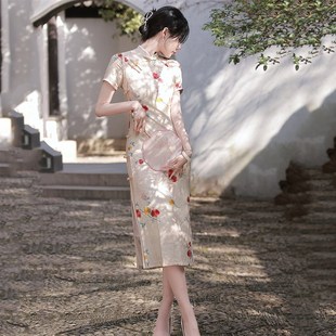 改良复古旗袍2025年新款年轻款少女高级感高端高考送考连衣裙夏款