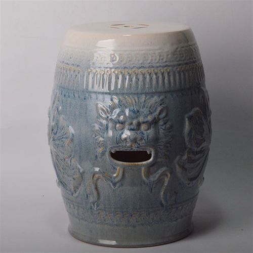 陶瓷凳子瓷墩新中式换鞋凳复古户外凳子圆凳椅子洗澡瓷凳