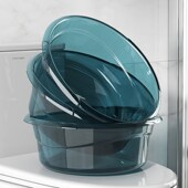 加厚透明盆子大小号婴儿洗脸盆学生宿舍洗衣盆洗菜盆洗脚塑料盆