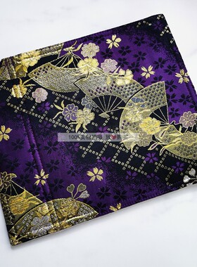 一诺千金手作紫色红色羽扇子织锦缎手工笔帘钢笔收纳包古风卷笔袋