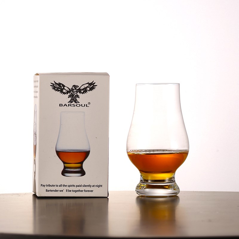 调酒师 闻香杯威士忌品鉴杯 调酒师 水晶手工刻花 试酒杯定制LOGO